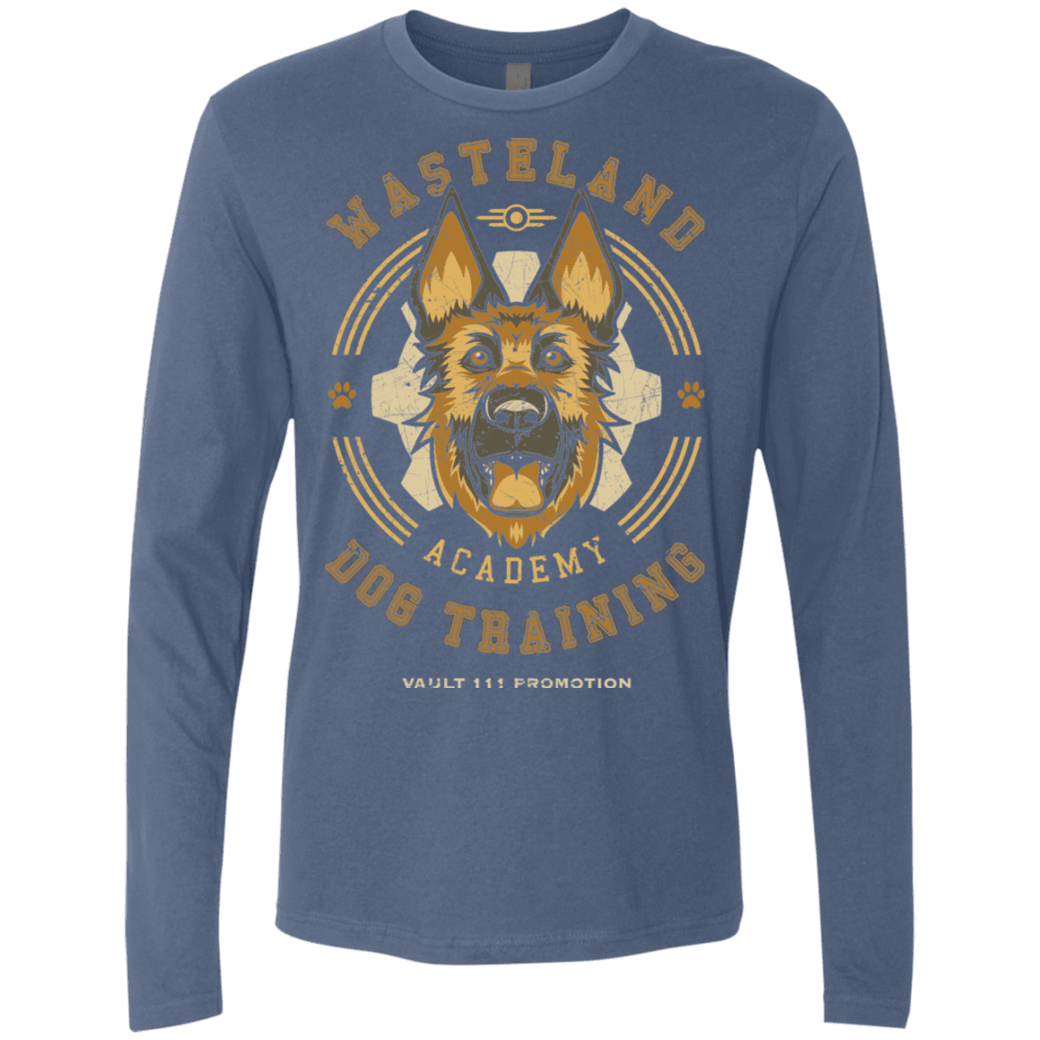 T-Shirts Indigo / S Dogmeat Training Academy Men's Premium Long Sleeve