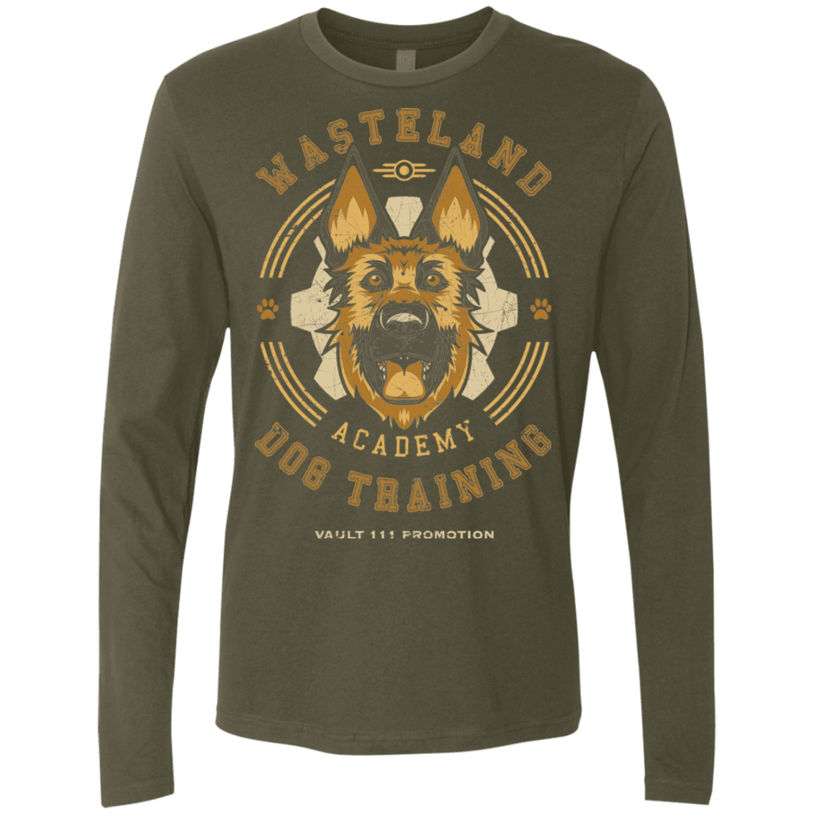 T-Shirts Military Green / S Dogmeat Training Academy Men's Premium Long Sleeve