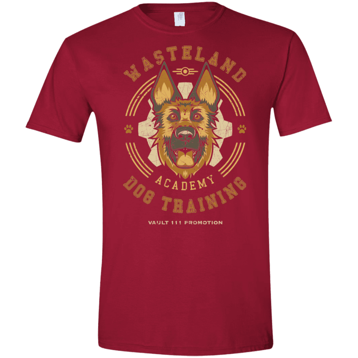 T-Shirts Cardinal Red / S Dogmeat Training Academy Men's Semi-Fitted Softstyle