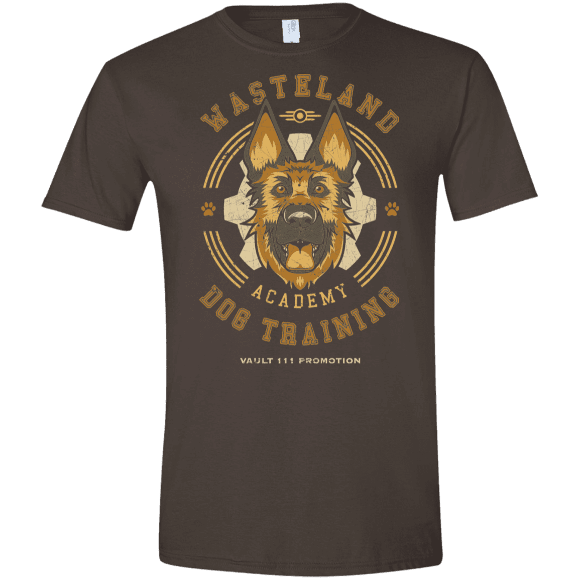 T-Shirts Dark Chocolate / S Dogmeat Training Academy Men's Semi-Fitted Softstyle