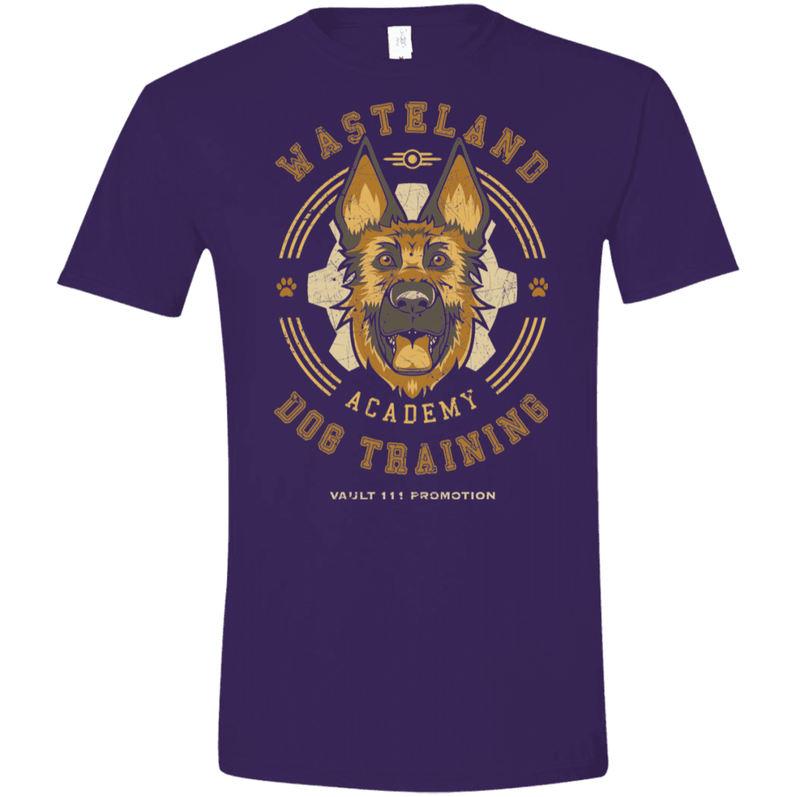 T-Shirts Purple / S Dogmeat Training Academy Men's Semi-Fitted Softstyle