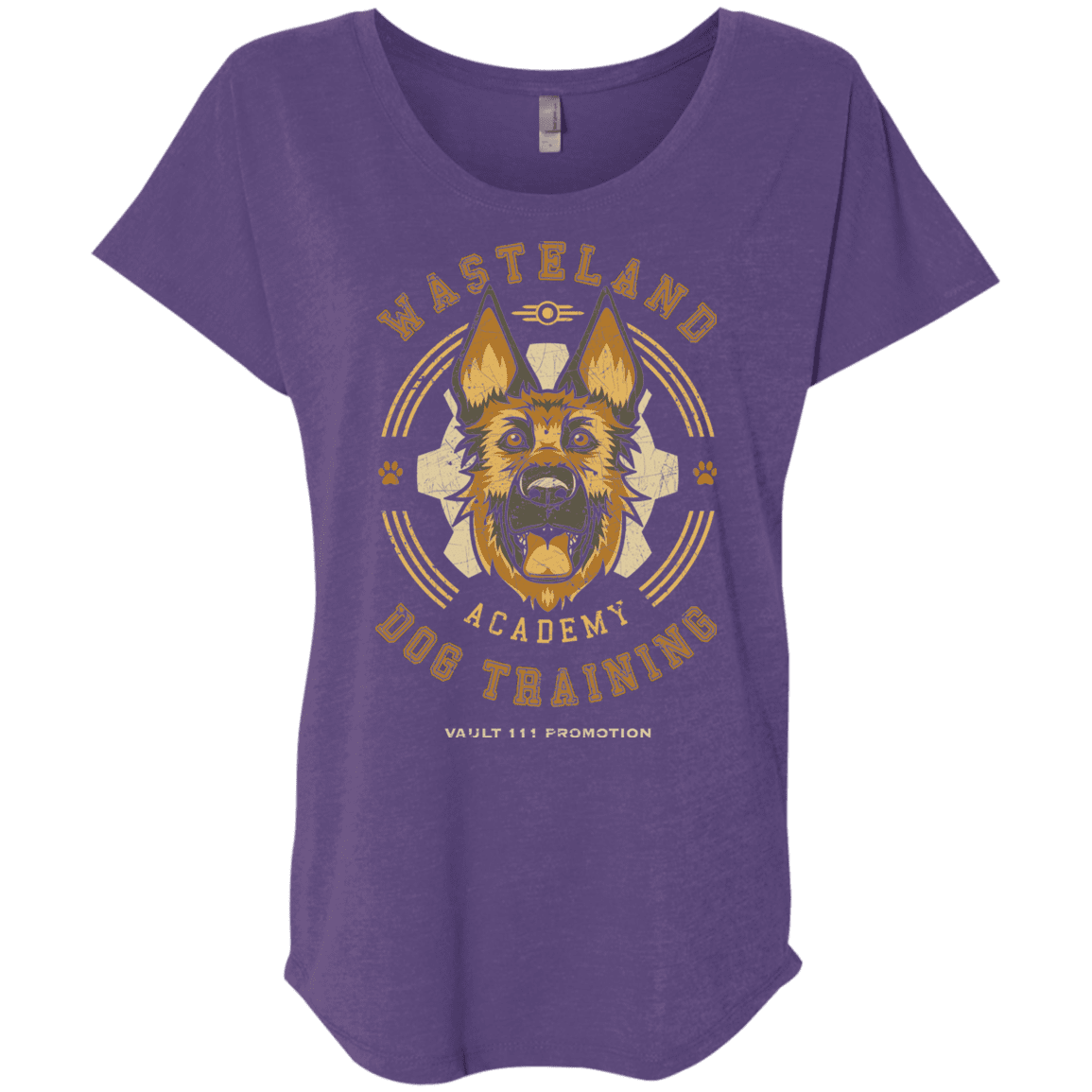 T-Shirts Purple Rush / X-Small Dogmeat Training Academy Triblend Dolman Sleeve