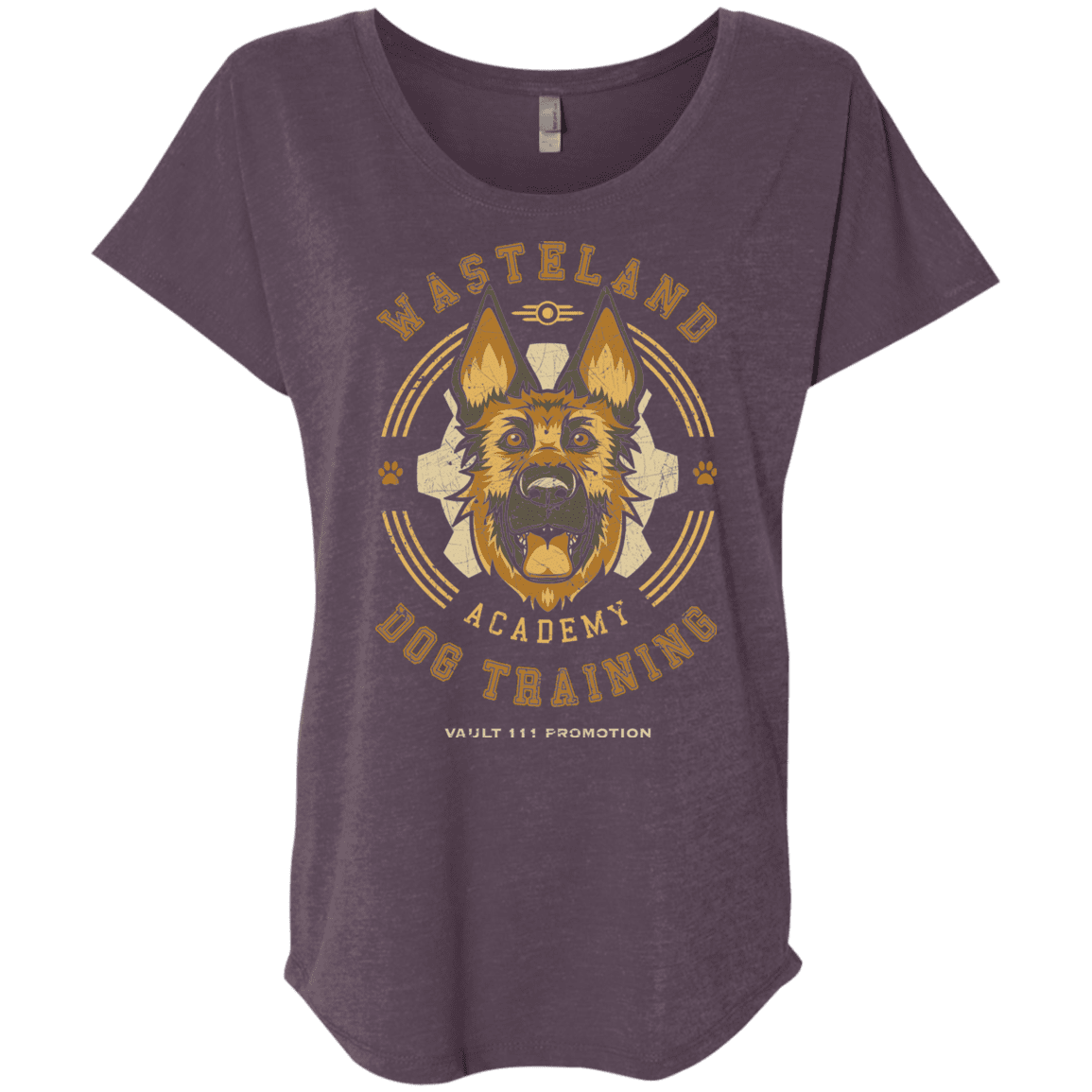 T-Shirts Vintage Purple / X-Small Dogmeat Training Academy Triblend Dolman Sleeve