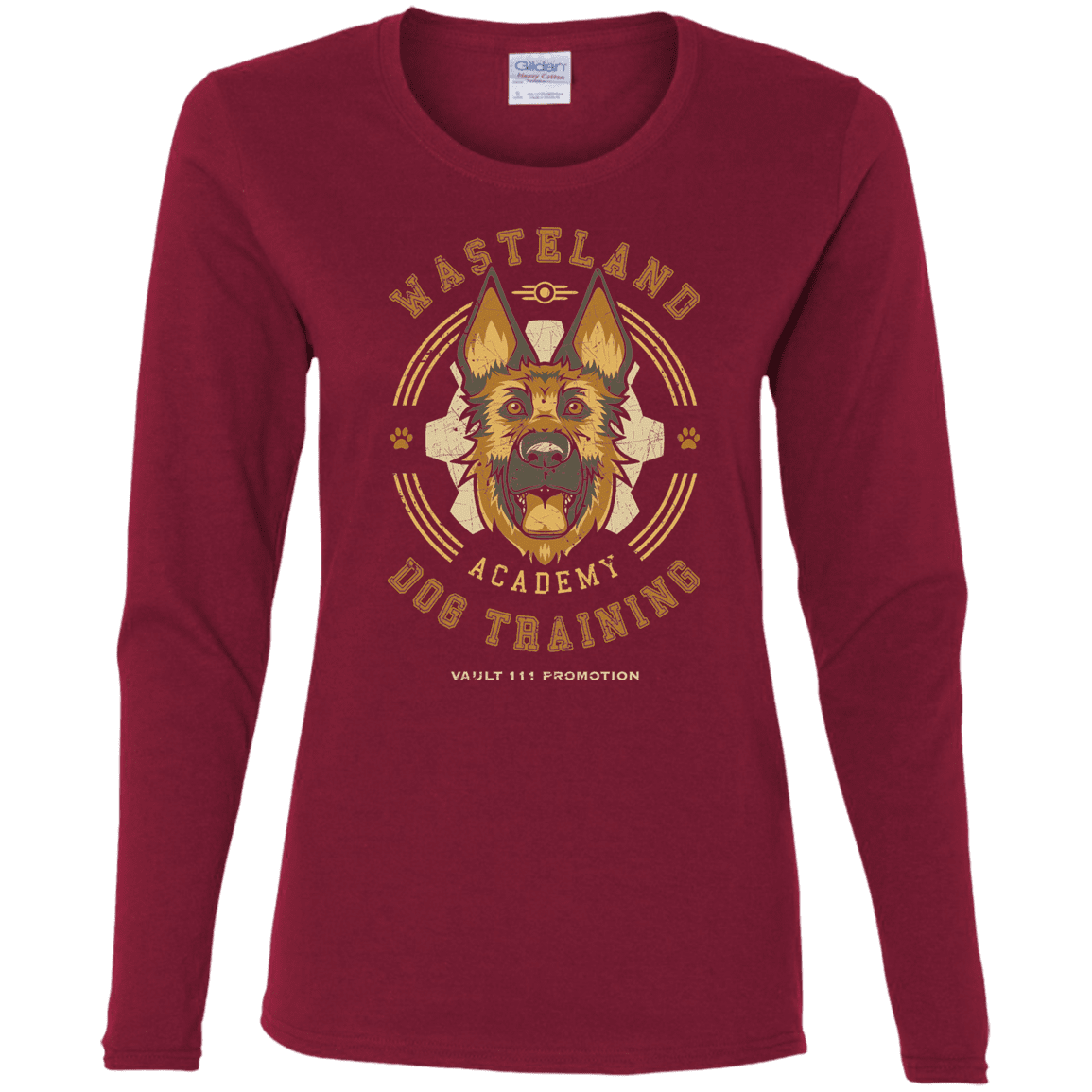 T-Shirts Cardinal / S Dogmeat Training Academy Women's Long Sleeve T-Shirt