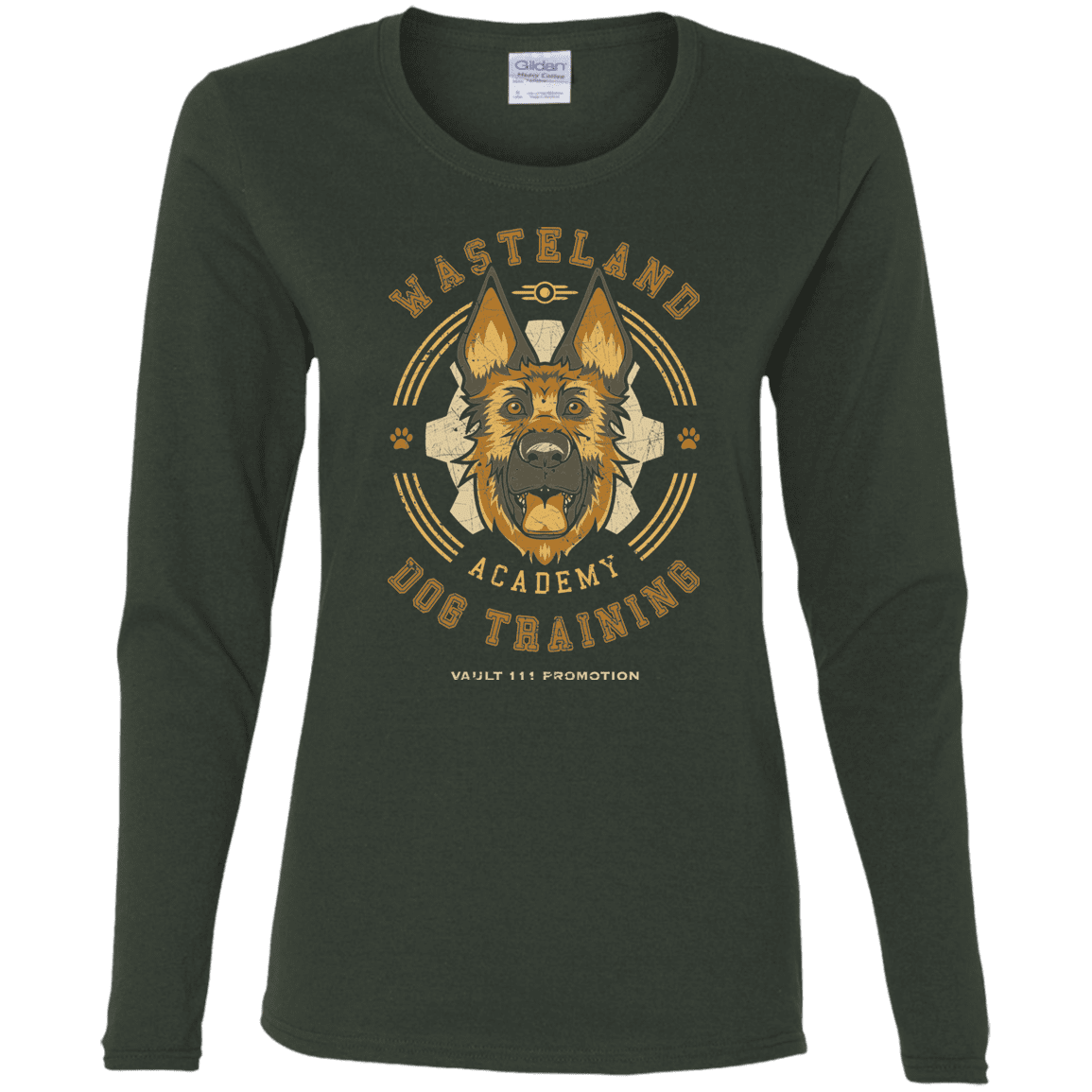 T-Shirts Forest / S Dogmeat Training Academy Women's Long Sleeve T-Shirt