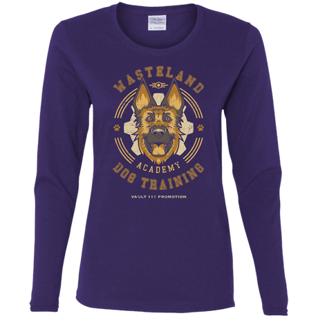 T-Shirts Purple / S Dogmeat Training Academy Women's Long Sleeve T-Shirt