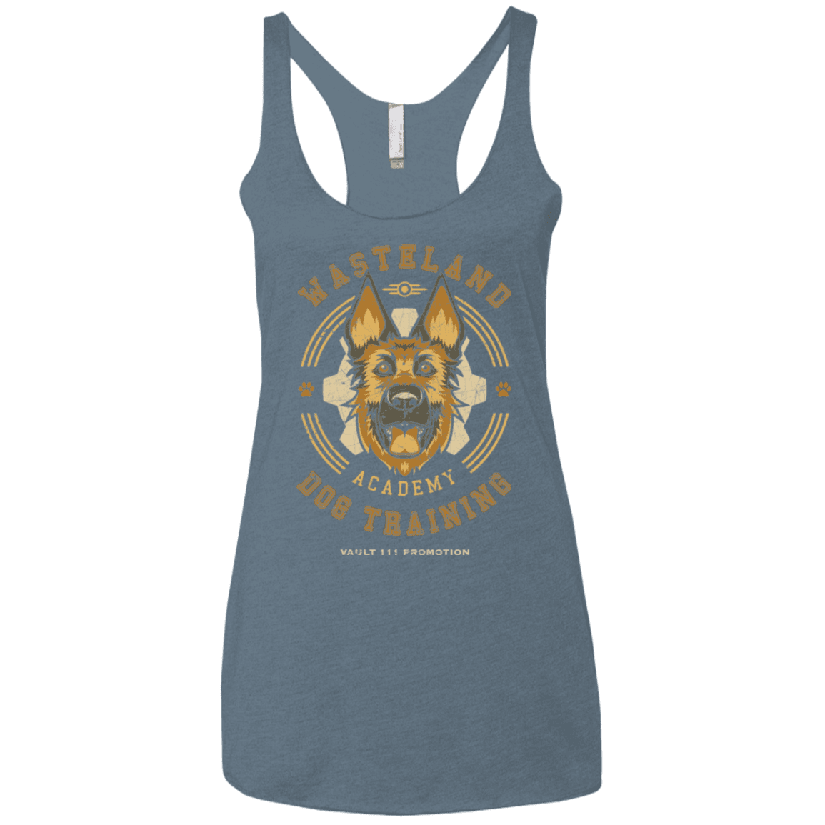 T-Shirts Indigo / X-Small Dogmeat Training Academy Women's Triblend Racerback Tank