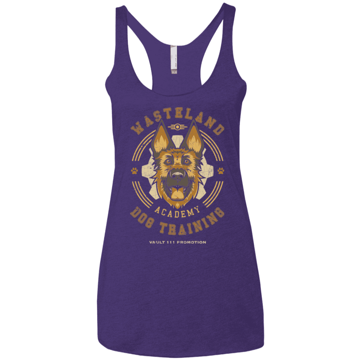 T-Shirts Purple Rush / X-Small Dogmeat Training Academy Women's Triblend Racerback Tank