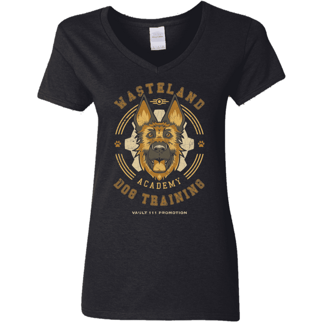 T-Shirts Black / S Dogmeat Training Academy Women's V-Neck T-Shirt