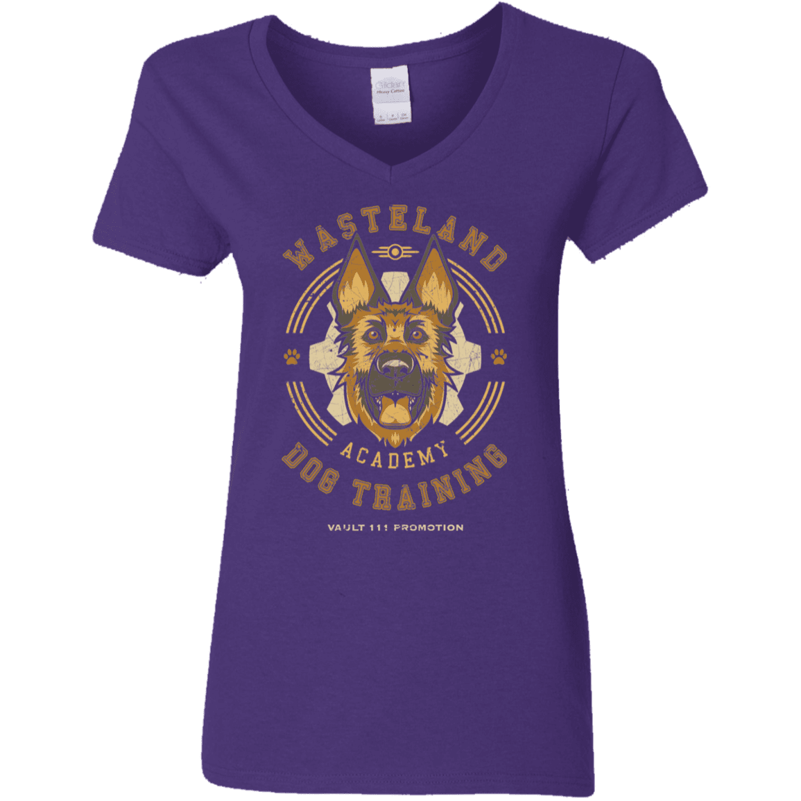 T-Shirts Purple / S Dogmeat Training Academy Women's V-Neck T-Shirt