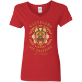 T-Shirts Red / S Dogmeat Training Academy Women's V-Neck T-Shirt