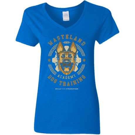 T-Shirts Royal / S Dogmeat Training Academy Women's V-Neck T-Shirt