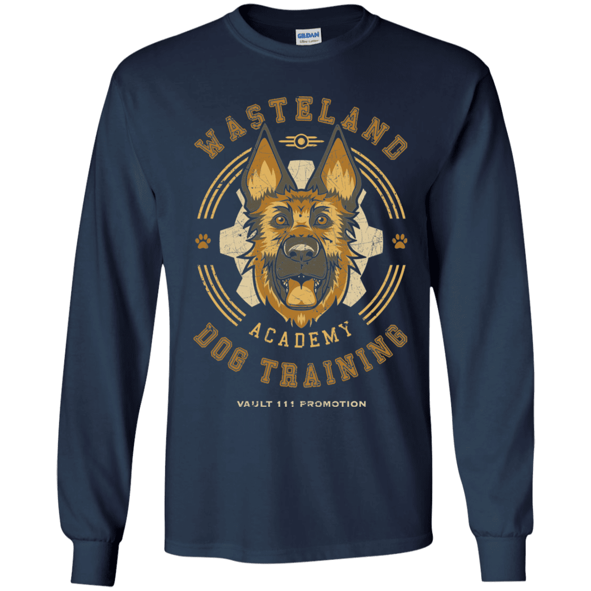 T-Shirts Navy / YS Dogmeat Training Academy Youth Long Sleeve T-Shirt