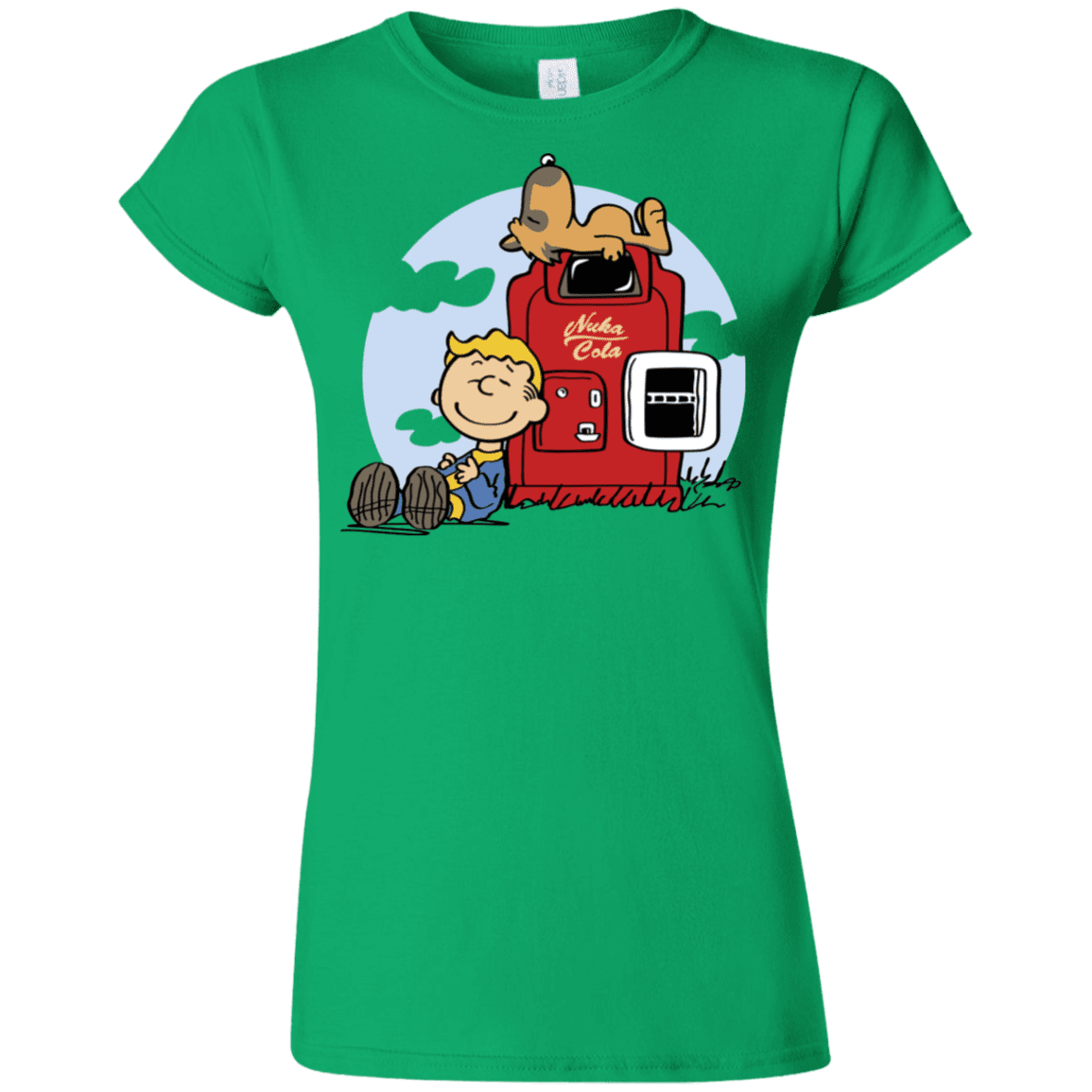 T-Shirts Irish Green / S Dogmuts Junior Slimmer-Fit T-Shirt