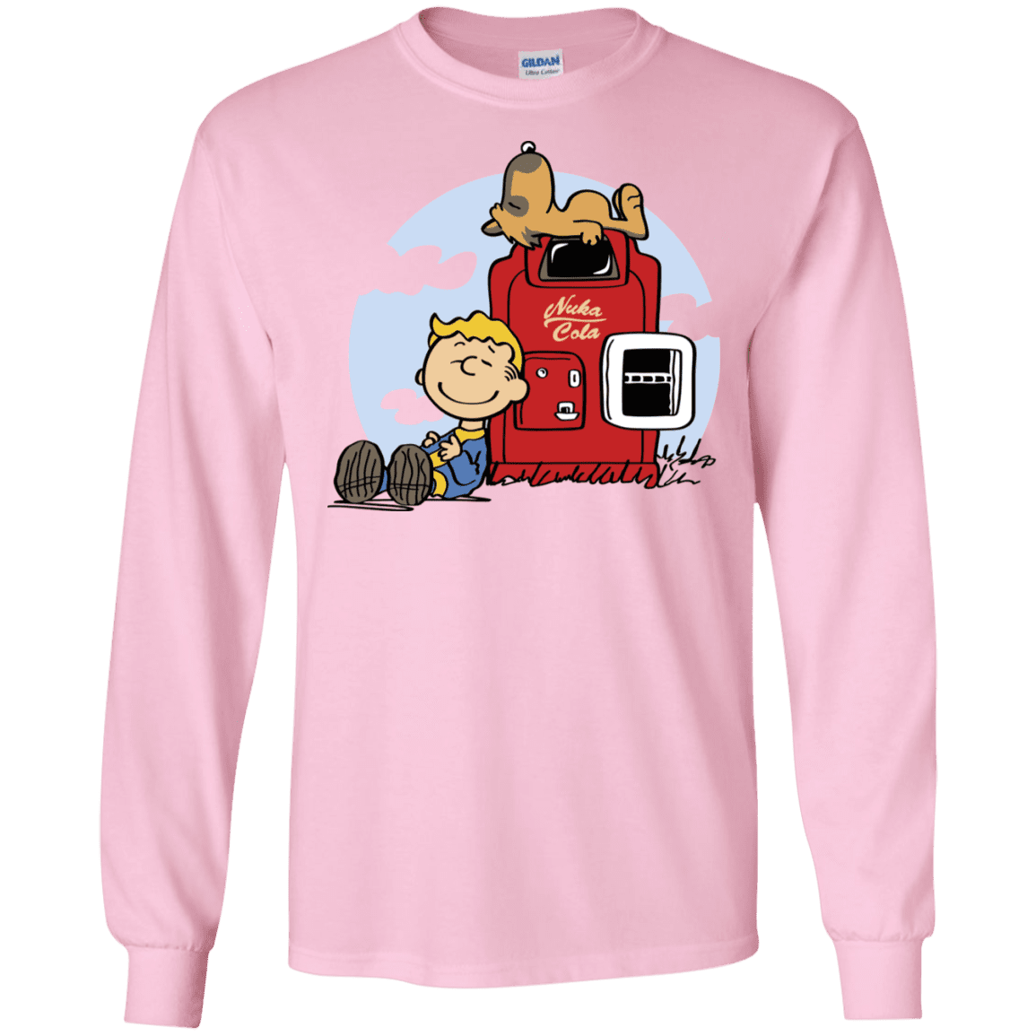 T-Shirts Light Pink / S Dogmuts Men's Long Sleeve T-Shirt