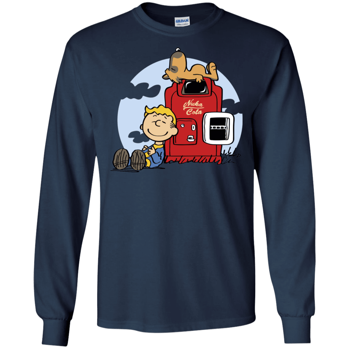 T-Shirts Navy / S Dogmuts Men's Long Sleeve T-Shirt