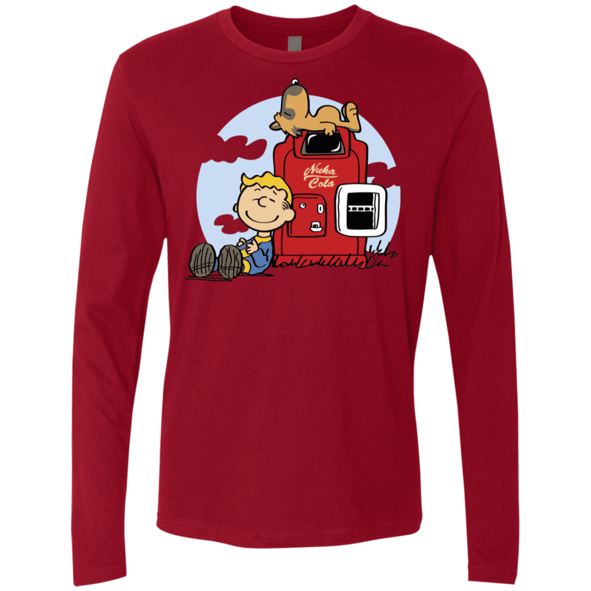 T-Shirts Cardinal / S Dogmuts Men's Premium Long Sleeve