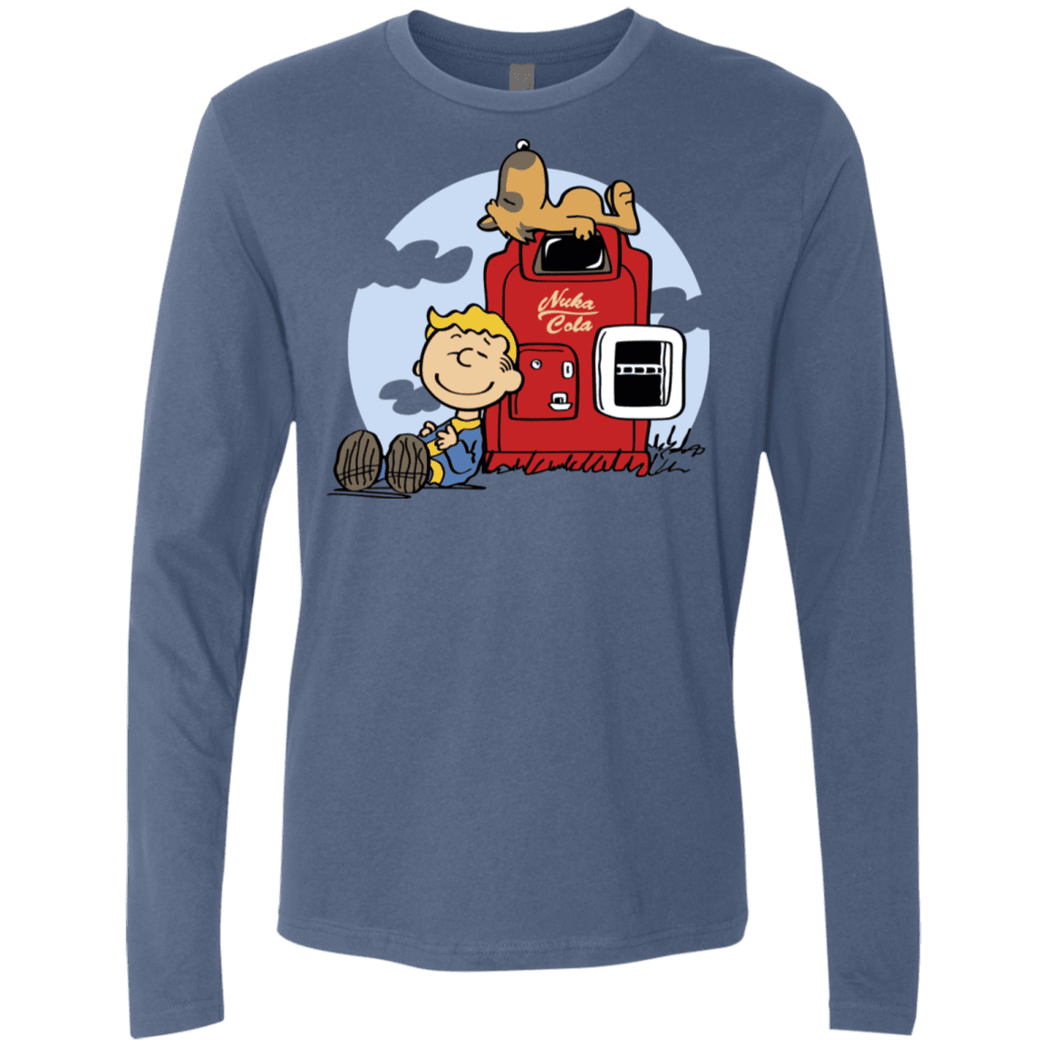 T-Shirts Indigo / S Dogmuts Men's Premium Long Sleeve