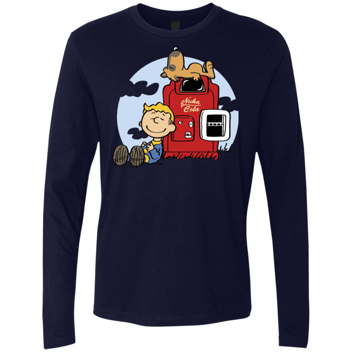 T-Shirts Midnight Navy / S Dogmuts Men's Premium Long Sleeve