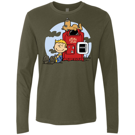 T-Shirts Military Green / S Dogmuts Men's Premium Long Sleeve