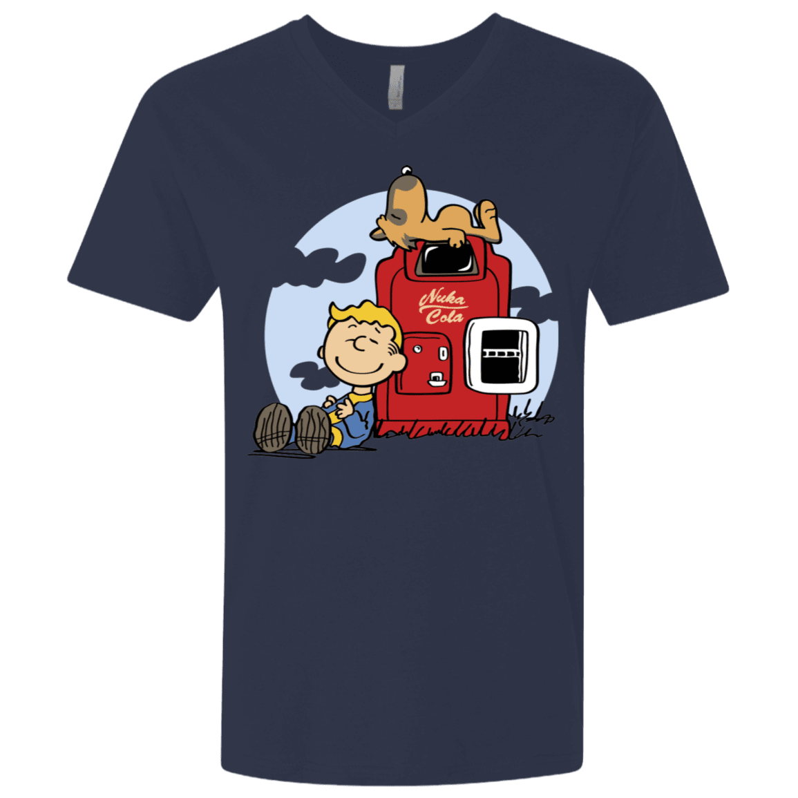T-Shirts Midnight Navy / X-Small Dogmuts Men's Premium V-Neck