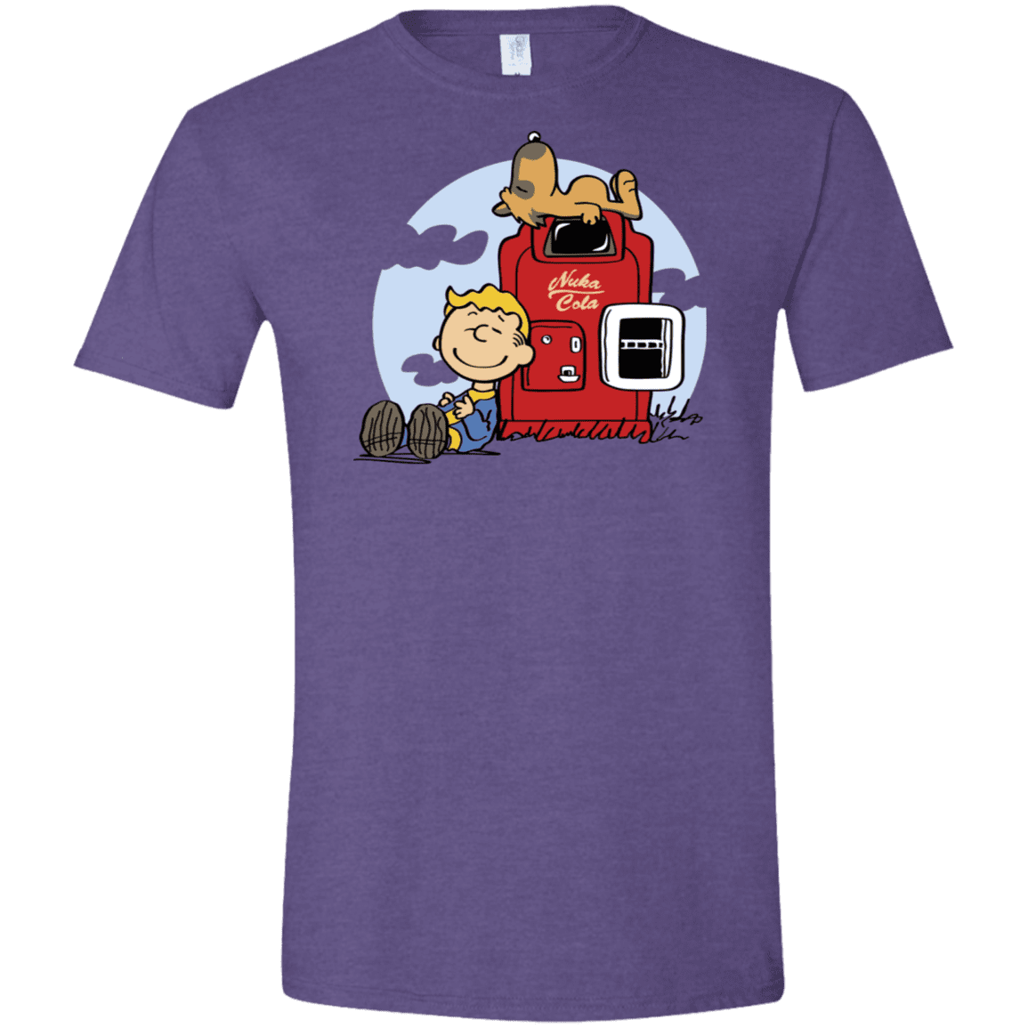 T-Shirts Heather Purple / S Dogmuts Men's Semi-Fitted Softstyle