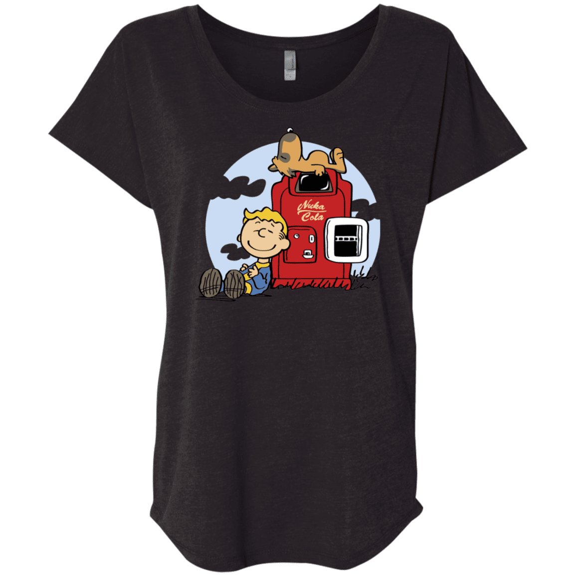 T-Shirts Vintage Black / X-Small Dogmuts Triblend Dolman Sleeve