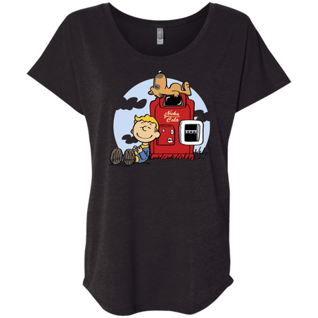 T-Shirts Vintage Black / X-Small Dogmuts Triblend Dolman Sleeve