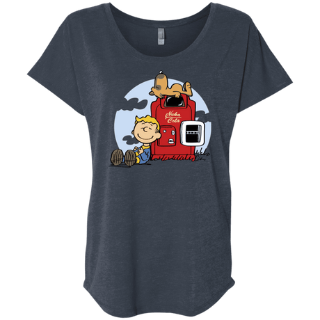 T-Shirts Vintage Navy / X-Small Dogmuts Triblend Dolman Sleeve