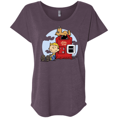 T-Shirts Vintage Purple / X-Small Dogmuts Triblend Dolman Sleeve