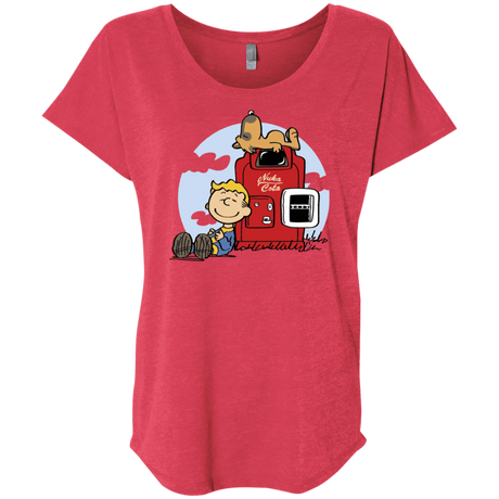 T-Shirts Vintage Red / X-Small Dogmuts Triblend Dolman Sleeve