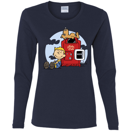 T-Shirts Navy / S Dogmuts Women's Long Sleeve T-Shirt