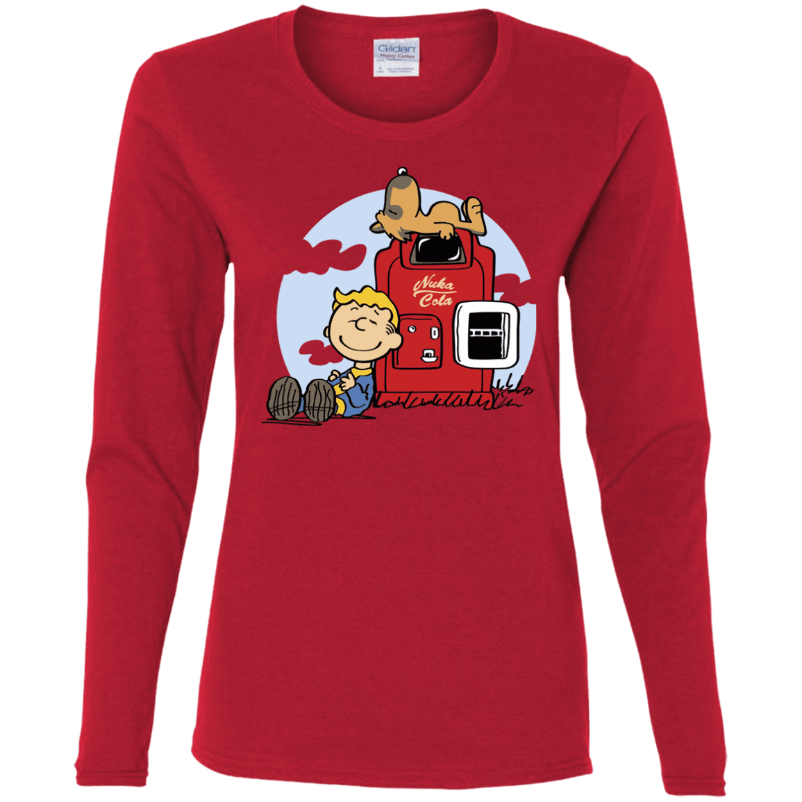 T-Shirts Red / S Dogmuts Women's Long Sleeve T-Shirt