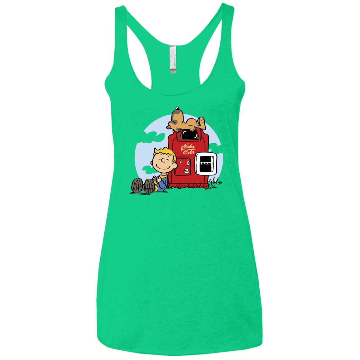 T-Shirts Envy / X-Small Dogmuts Women's Triblend Racerback Tank