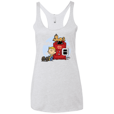 T-Shirts Heather White / X-Small Dogmuts Women's Triblend Racerback Tank