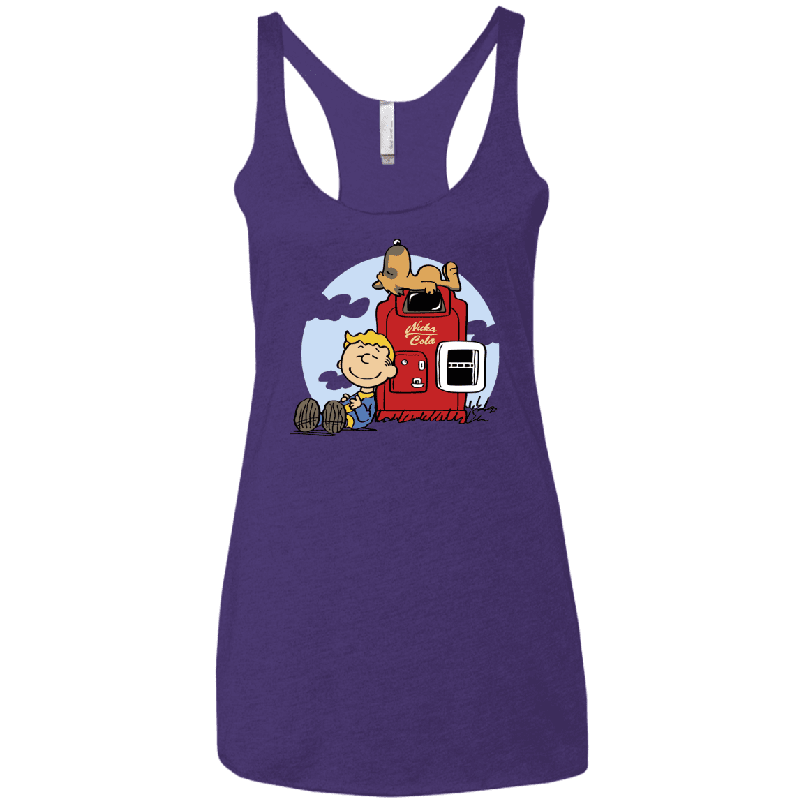T-Shirts Purple Rush / X-Small Dogmuts Women's Triblend Racerback Tank