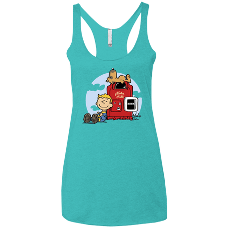 T-Shirts Tahiti Blue / X-Small Dogmuts Women's Triblend Racerback Tank