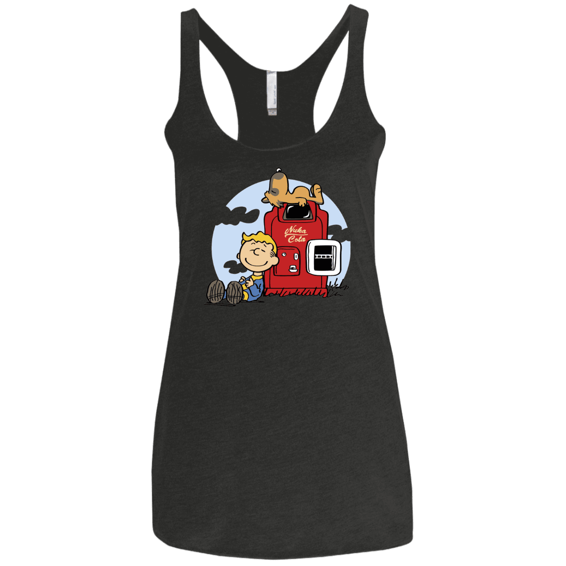 T-Shirts Vintage Black / X-Small Dogmuts Women's Triblend Racerback Tank