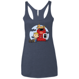 T-Shirts Vintage Navy / X-Small Dogmuts Women's Triblend Racerback Tank