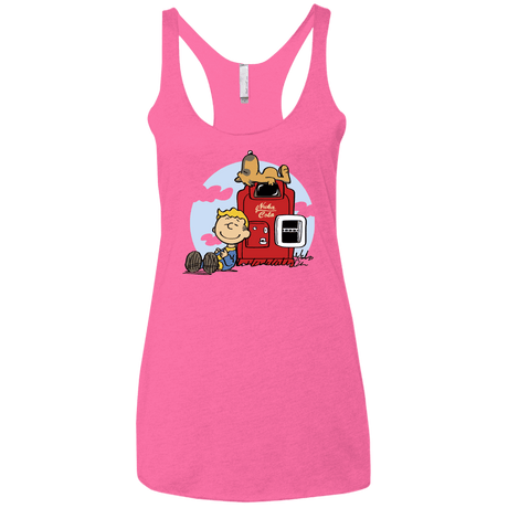 T-Shirts Vintage Pink / X-Small Dogmuts Women's Triblend Racerback Tank