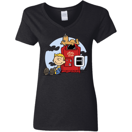 T-Shirts Black / S Dogmuts Women's V-Neck T-Shirt