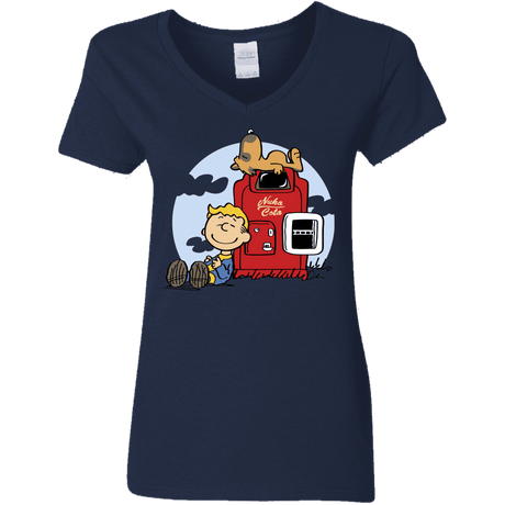 T-Shirts Navy / S Dogmuts Women's V-Neck T-Shirt