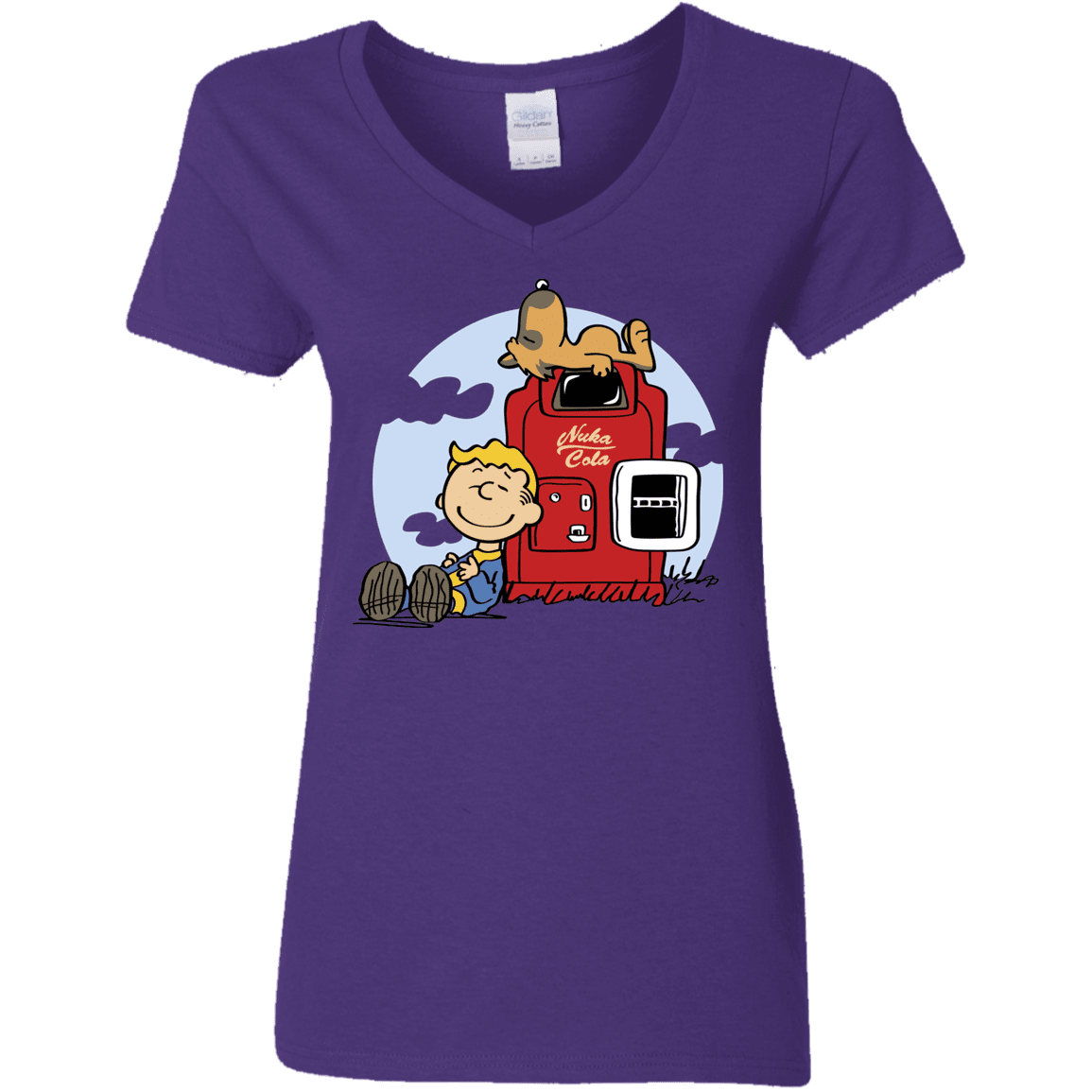 T-Shirts Purple / S Dogmuts Women's V-Neck T-Shirt