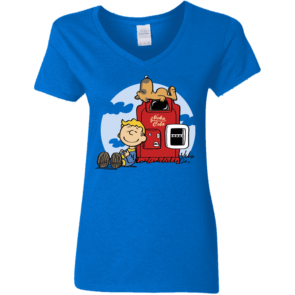 T-Shirts Royal / S Dogmuts Women's V-Neck T-Shirt