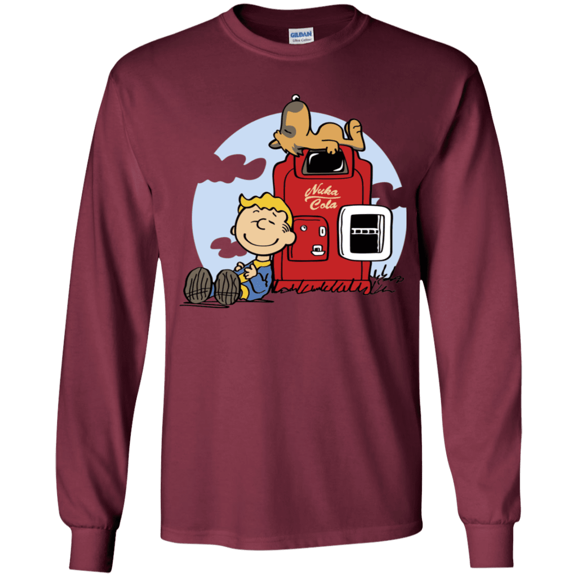 T-Shirts Maroon / YS Dogmuts Youth Long Sleeve T-Shirt