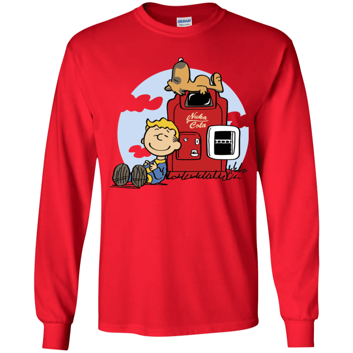 T-Shirts Red / YS Dogmuts Youth Long Sleeve T-Shirt