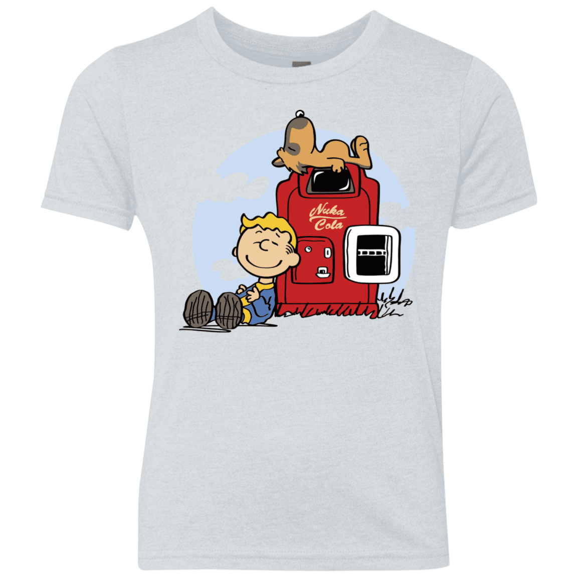 T-Shirts Heather White / YXS Dogmuts Youth Triblend T-Shirt