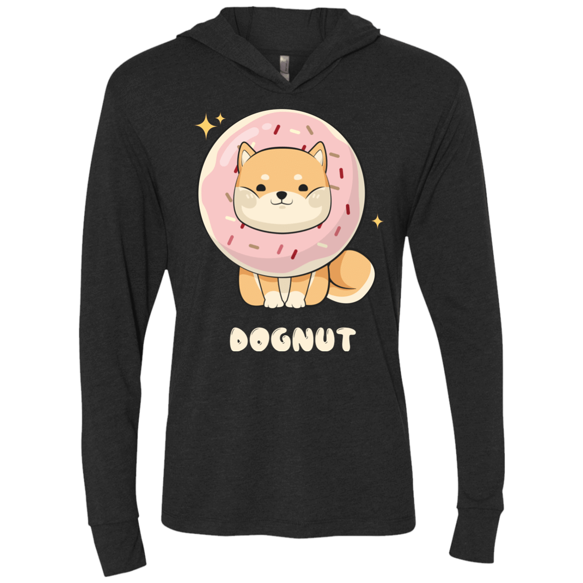 T-Shirts Vintage Black / X-Small Dognut Triblend Long Sleeve Hoodie Tee
