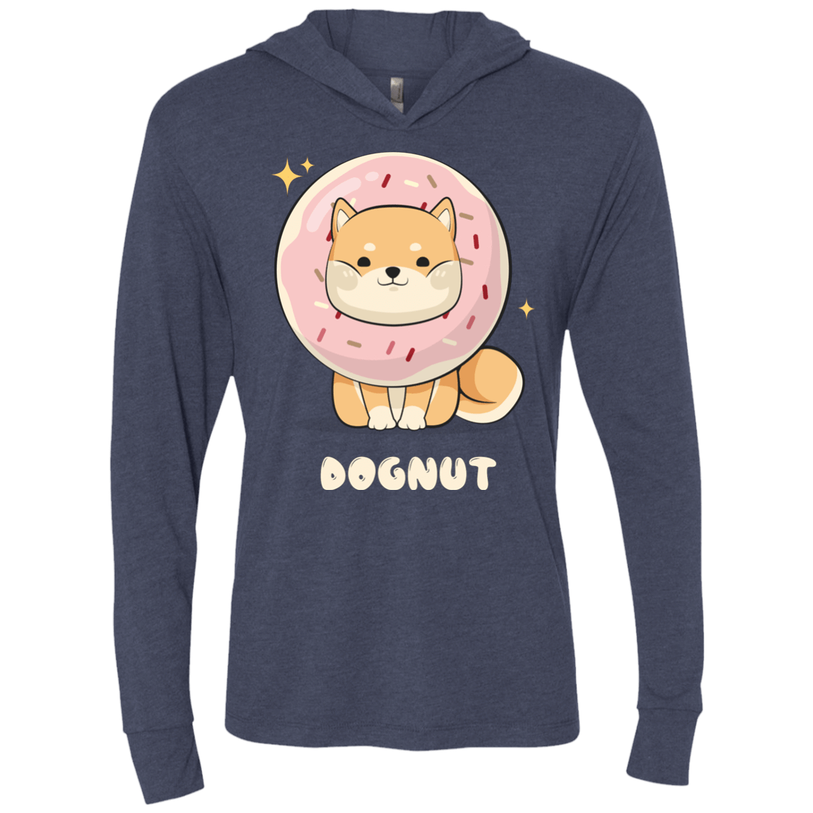 T-Shirts Vintage Navy / X-Small Dognut Triblend Long Sleeve Hoodie Tee