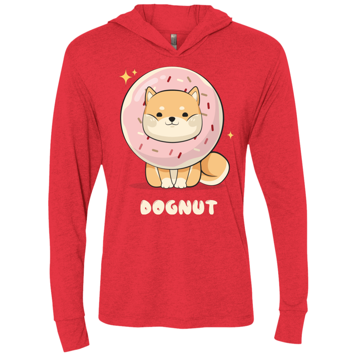 T-Shirts Vintage Red / X-Small Dognut Triblend Long Sleeve Hoodie Tee